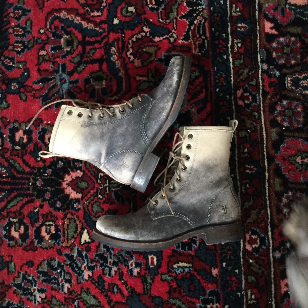 Frye Combat Moto Boho Boots